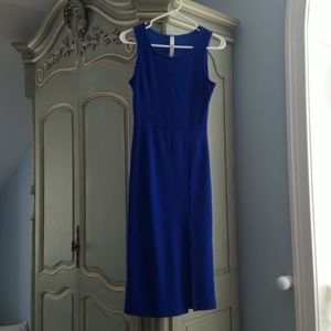 Midi bodycon slit dress